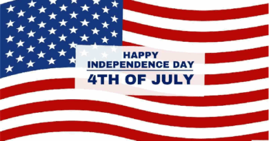 Image of American Flag With Greetings