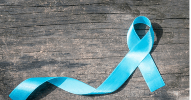 Image showcasing ribbon to support Prostate Cancer Awareness Month cause