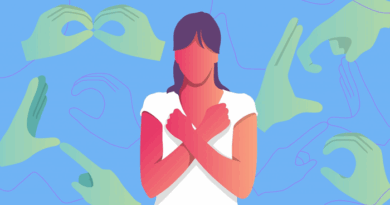 Image of girl showcasing dipiction of being deaf