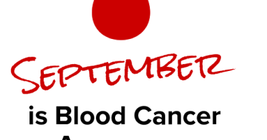 Banner of blood cancer (Leukemia & Lymphoma) Awareness Month