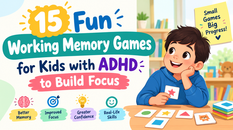 15 Fun Working Memory Games for Kids with ADHD to Build Focus